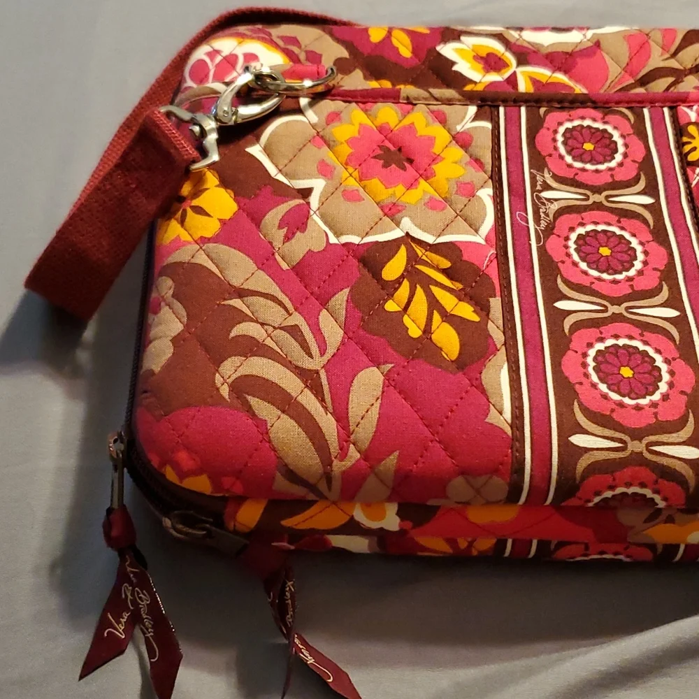 Vera Bradley crossbody hard case under fabric for electronic device